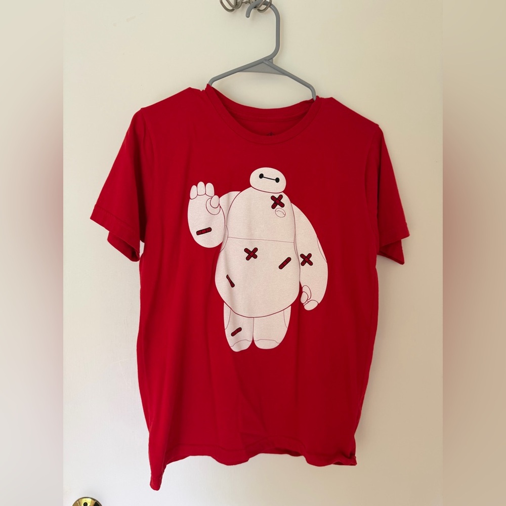 Baymax Disney Red Graphic T-Shirt